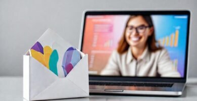 Mockup digital optimista