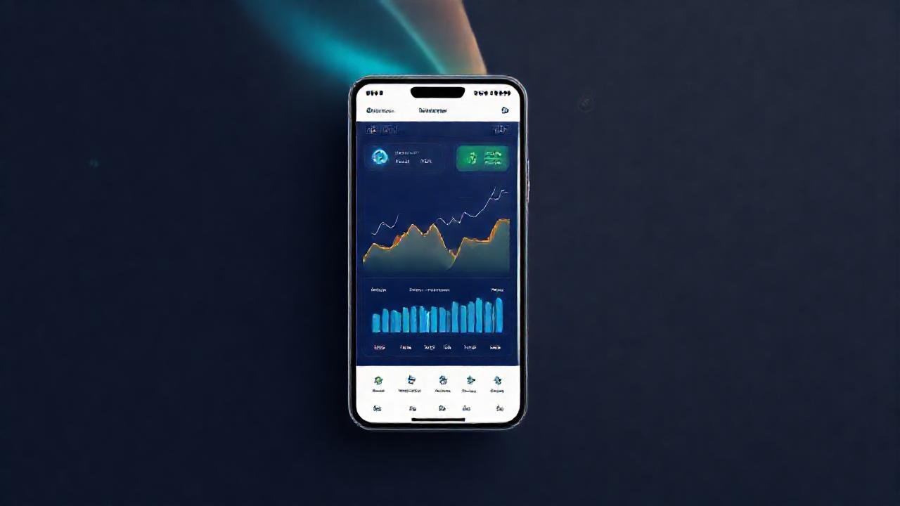 Una app moderna visualiza el crecimiento financiero