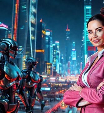 Una ciudad futurista irradia optimismo tecnológico