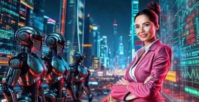 Una ciudad futurista irradia optimismo tecnológico