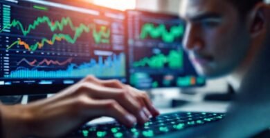 Análisis financiero con diseño moderno