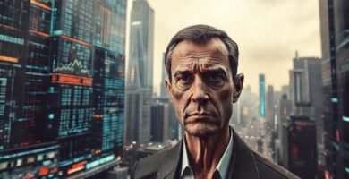 Ciudad futurista digital